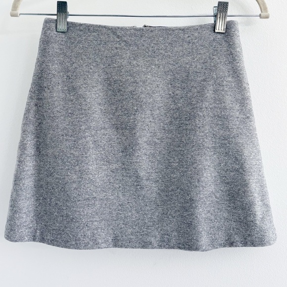 Aritzia Wilfred Essonne Wool Cashmere Mini Skirt 0 - Picture 4 of 7